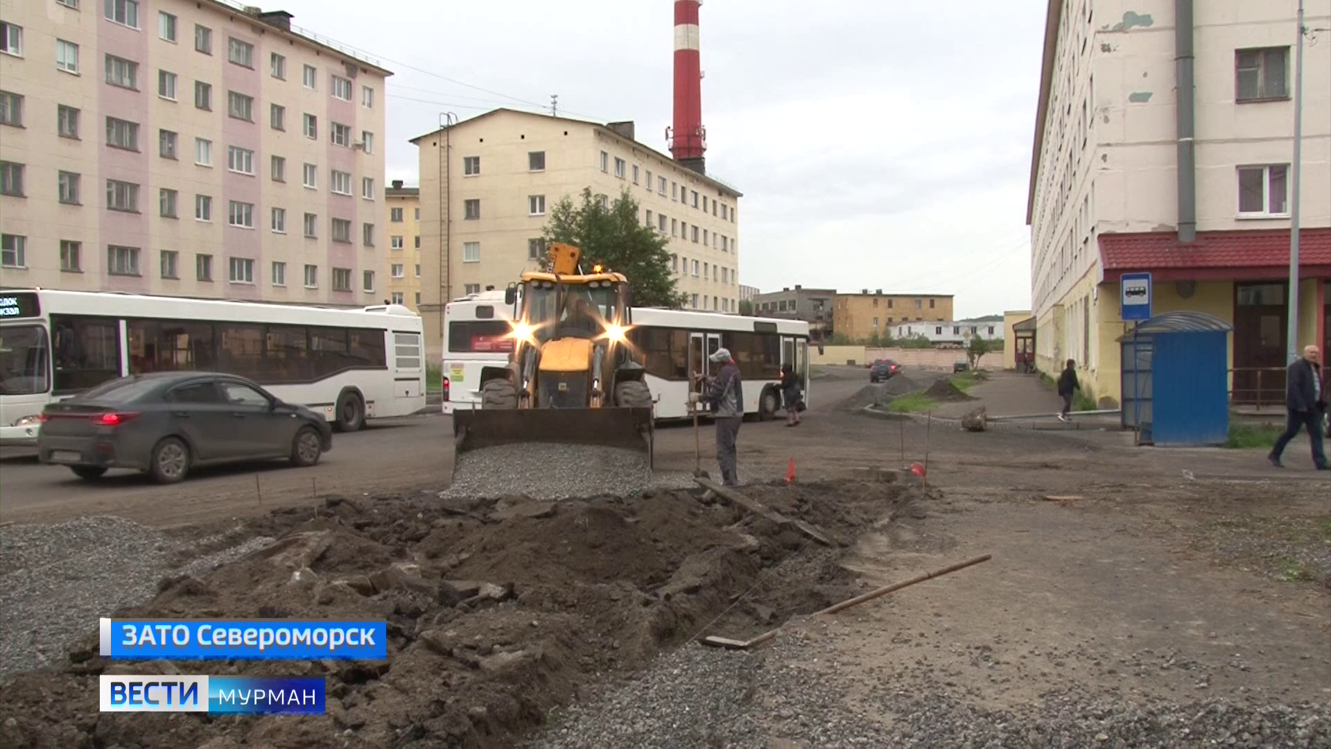 Ход летнего ремонта дорог проверили в Североморске - Новости Мурманска и  области - ГТРК «Мурман»